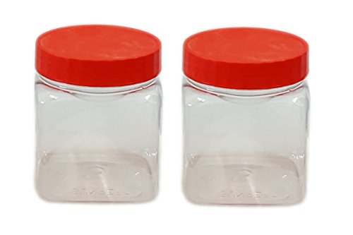 Sunpet Aufbewahrungsbehälter für Lebensmittel, Kunststoff, Rot, 400ml, Pack von 2 von Sunpet