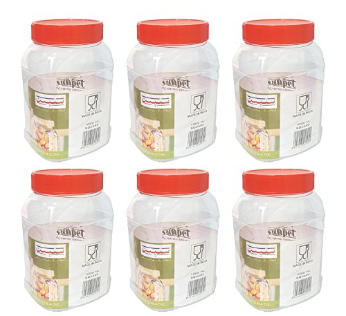 Sunpet Aufbewahrungsbehälter für Lebensmittel Lebensmittel Aufbewahrungsdosen, rot, 1000 von Sunpet