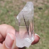 Seltene Dicke Silber Verstümmelt Quarzkristall Mit Lemurian von SunriseRocksGems