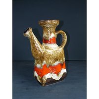 Midcentury Deutsche Keramikvasedümler&breiden Große Fatlava Vase 60S Wgp Midcentury Deutsche Keramikvasedümler&breiden Große Fatlava Vase 60S Wgp von SunriseVintageDE