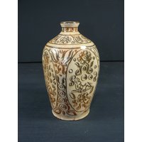 Midcentury Keramik Vase Solifleur Ths 40Er Jahre von SunriseVintageDE