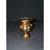 Vintage Messing Tischvase 70Er Jahre Brass Table Vase Indien Vintage Messing Tischvase 70Er Jahre Brass Table Vase Indien von SunriseVintageDE