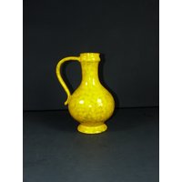 Vintage Tischvase 60Er Henkelvase Spaceage Wgp Yellow Vase von SunriseVintageDE