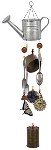 Sunset Vista Designs 92556 Watering Can Metal Wind Chime von Sunset Vista Designs
