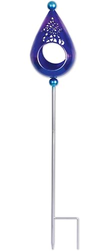 Sunset Vista Designs Vogelfutterstation Metall Modern/MCM auf Gartenstecker Tropfenform Blau Lila 83.0 cm von Sunset Vista Designs