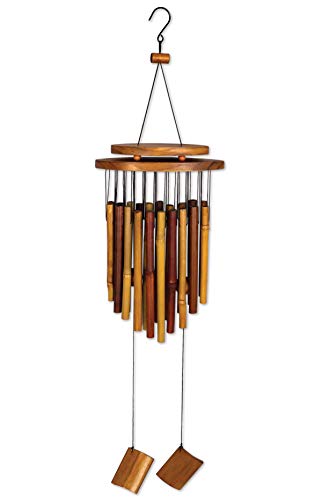 Sunset Vista Designs Windspiel, Bambus, 79 cm, Apricot von Sunset Vista Designs