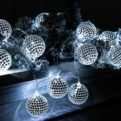 10 LED Discokugel Lichterkette,1.5m Disco Ball String Lights,Disco Spiegel Ball Lights,Mini Disco Balls,Disco Party Light Ornaments Tree Decoration Light,Orientalisch Marokkanische Lichterkette 10 LED Discokugel Lichterkette,1.5m Disco Ball String Lights,Disco Spiegel Ball Lights,Mini Disco Balls,Disco Party Light Ornaments Tree Decoration Light,Orientalisch Marokkanische Lichterkette von Sunshine smile
