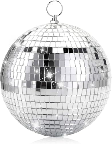 15CM Spiegelkugel,Discokugeln mit hängendem Ring,Silber DiscokugelDiscokugel Deko Aufhängen,ideal für Partys oder DJ-Lichteffekt,Weihnachtsfoto-Requisiten 15CM Spiegelkugel,Discokugeln mit hängendem Ring,Silber DiscokugelDiscokugel Deko Aufhängen,ideal für Partys oder DJ-Lichteffekt,Weihnachtsfoto-Requisiten von Sunshine smile