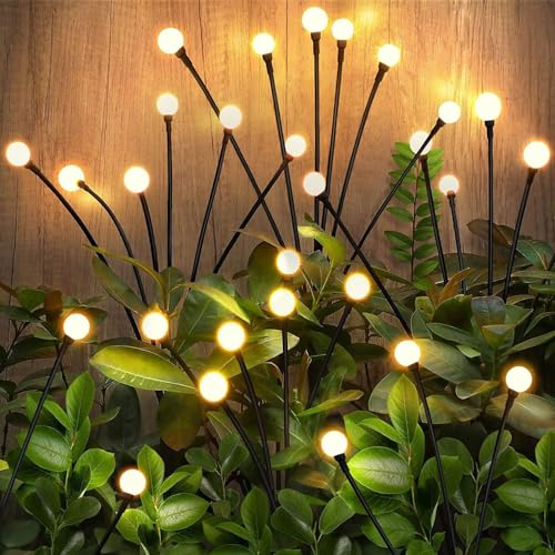 2 Stück 16 LED Wasserdicht Firefly Solar Gartenlichter,Glühwürmchen Solar Leuchte,Glühwürmchen Solargartenlichter,Solarleuchten für Außen Garten,Gartenbeleuchtung Außen,led Lichter Garten 2 Stück 16 LED Wasserdicht Firefly Solar Gartenlichter,Glühwürmchen Solar Leuchte,Glühwürmchen Solargartenlichter,Solarleuchten für Außen Garten,Gartenbeleuchtung Außen,led Lichter Garten von Sunshine smile