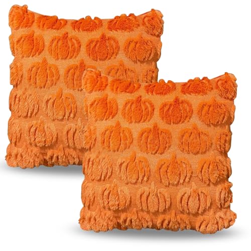 2 Stück Herbstdeko Kissenbezug 40x40cm,Herbst Dekokissen Kissenhülle,Kürbis Kissenbezug,Orange Kürbisse Herbst Kissenbezüge,Sofakissen Herbstdeko für Innen Auto Sofa Schlafzimmer Wohnzimmer 2 Stück Herbstdeko Kissenbezug 40x40cm,Herbst Dekokissen Kissenhülle,Kürbis Kissenbezug,Orange Kürbisse Herbst Kissenbezüge,Sofakissen Herbstdeko für Innen Auto Sofa Schlafzimmer Wohnzimmer von Sunshine smile
