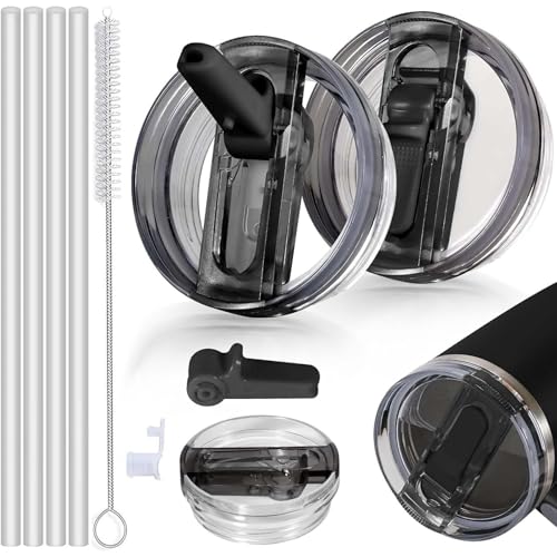 Stanley Cup Deckel Auslaufsicher,2 Stück Abnehmbar Ersatzdeckel für 40oz Becher mit 4 Trinkhalmen and 1 Strohhalm Bürste,Ersatzdeckel für Stanley Cup Zubehör,Tasch 40oz Becher Stanley Cup Deckel Auslaufsicher,2 Stück Abnehmbar Ersatzdeckel für 40oz Becher mit 4 Trinkhalmen and 1 Strohhalm Bürste,Ersatzdeckel für Stanley Cup Zubehör,Tasch 40oz Becher von Sunshine smile