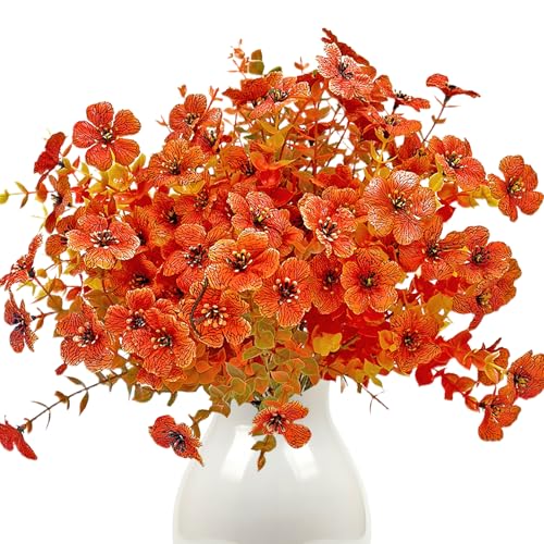 6 Bündel Künstliche Herbstblumen Künstlich,Herbstblumen Künstlich,Künstliche Herbststrauß Herbstdeko Kunstblume,Künstlich Herbststrauß Kunstblumen Herbst Deko für Herbstdeko Innen Draußen Outdoor Deko von Sunshine smile