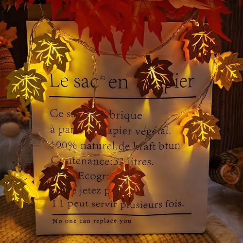 Herbstdeko Ahornblatt Lichterkette Innen aus Holz,3M 20 LED Herbst Tisch Ausgehöhlte Licht,Holz Ahornblätter Lichterkette,Hölz Herbst Beleuchtung Dekoration für Erntedankfest Halloween Party Herbstdeko Ahornblatt Lichterkette Innen aus Holz,3M 20 LED Herbst Tisch Ausgehöhlte Licht,Holz Ahornblätter Lichterkette,Hölz Herbst Beleuchtung Dekoration für Erntedankfest Halloween Party von Sunshine smile