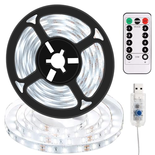 LED Strip 1M, 8 Modi RGB LED Streifen Lichter,USB Strip mit Fernbedienung,Selbstklebendes LED Lichtband RGB,Lights Dimmbar LED Strip Wasserdichte,Band Selbstklebend für Gaming Zimmer,Room,Küche,Party von Sunshine smile