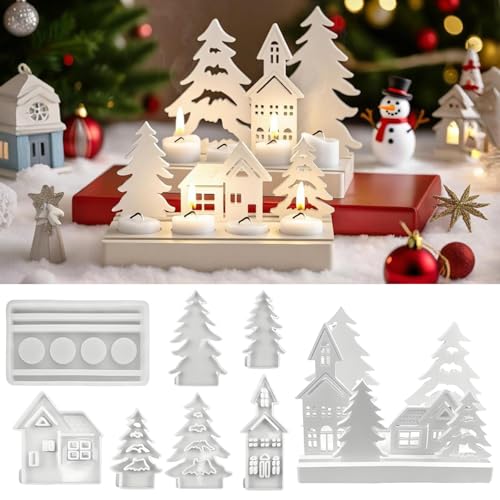 Silikonformen Gießformen Häuser,7 Stück Silikonformen Gießformen Weihnachten,Silikonform Haus,Silikonform Häuschen Silikon Kerzenhalter,Gussformen für Gips Epoxidharz Formen Tannenbaum DIY Silikonformen Gießformen Häuser,7 Stück Silikonformen Gießformen Weihnachten,Silikonform Haus,Silikonform Häuschen Silikon Kerzenhalter,Gussformen für Gips Epoxidharz Formen Tannenbaum DIY von Sunshine smile