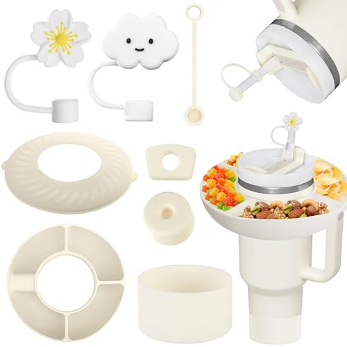 Sunshine smile 8 Stück Snackteller mit Deckel für Stanley Cup 40oz,Stanley Cup Snackschale, Zubehör Stanley Cup,Silikonhülle für Stanley Cup,Snackschale für Stanley Cup Zubehör,Snack Tray Sunshine smile 8 Stück Snackteller mit Deckel für Stanley Cup 40oz,Stanley Cup Snackschale, Zubehör Stanley Cup,Silikonhülle für Stanley Cup,Snackschale für Stanley Cup Zubehör,Snack Tray von Sunshine smile