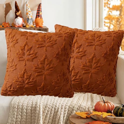 Sunshine smile 2 Stück Plüsch Herbst Kissenbezüge 40×40cm,Herbstdeko Kissenbezug Ahornblatt,Tufteter Deko Garten ZierKissenbezug,Halloween Zimmer Deko Aesthetic für Modern Halloween Innen Sunshine smile 2 Stück Plüsch Herbst Kissenbezüge 40×40cm,Herbstdeko Kissenbezug Ahornblatt,Tufteter Deko Garten ZierKissenbezug,Halloween Zimmer Deko Aesthetic für Modern Halloween Innen von Sunshine smile