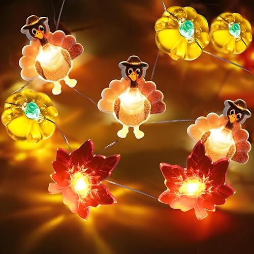 Sunshine smile Ahornblatt Lichterkette,Truthahn Lichterkette Herbst,2M 20 LED Halloween Ahornblatt Kürbis Lichterketten String,Herbst ahornblatt Girlande,für Party Halloween, Erntedankfest Sunshine smile Ahornblatt Lichterkette,Truthahn Lichterkette Herbst,2M 20 LED Halloween Ahornblatt Kürbis Lichterketten String,Herbst ahornblatt Girlande,für Party Halloween, Erntedankfest von Sunshine smile