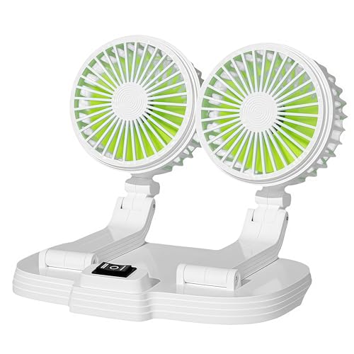 Sunshine smile Auto Ventilator für Rücksitz,Doppelkopf Auto Lüfter,Doppelkopf 360° drehbar Auto Fan Ventilator,2 Geschwindigkeiten Kühlender Ventilator Wohnmobil,Mini Ventilator Auto Innenraum Sunshine smile Auto Ventilator für Rücksitz,Doppelkopf Auto Lüfter,Doppelkopf 360° drehbar Auto Fan Ventilator,2 Geschwindigkeiten Kühlender Ventilator Wohnmobil,Mini Ventilator Auto Innenraum von Sunshine smile