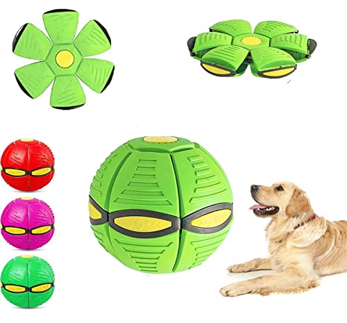 Haustier Spielzeug Frisbee Ball,Fliegender Ball,Hund Spielzeug Ball,Fliegende Untertasse Ball,Flying Saucer Ball für Hunde,Interaktives Hund Spielzeug Frisbee für Hundetraining,Werfen,Fangen,Spielen von Sunshine smile