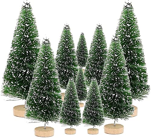 Weihnachtsbaum, 10Stück Mini Weihnachts Baum,Christmasbaum Mini Grün,Weihnachtsbaum Miniatur,Mini Künstlicher Weihnachtsbaum,Weihnachts Baum Klein,Künstlich Klein Weihnachtsdeko,Bäumchen Weihnachten von Sunshine smile