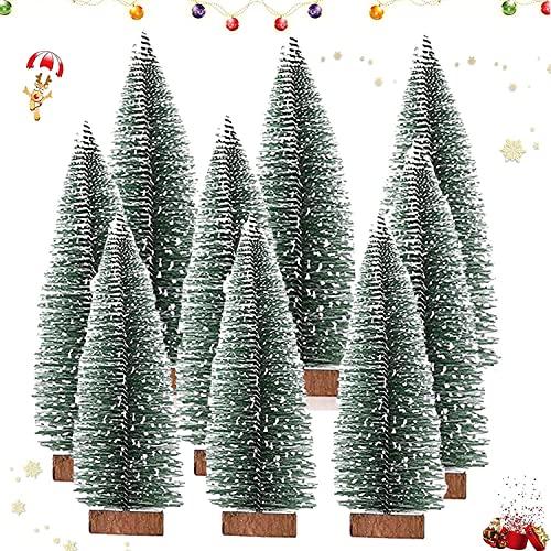 Weihnachtsbaum, 9Stück Mini Weihnachts Baum,Christmasbaum Mini Grün,Weihnachtsbaum Miniatur,Mini Künstlicher Weihnachtsbaum,Weihnachts Baum Klein,Künstlich Klein Weihnachtsdeko,Bäumchen Weihnachten von Sunshine smile