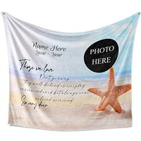 Personalisierte Erinnerungsdecke Mit Fotoname Und Zitat, Beileidsgeschenk, Trauergeschenk, in Liebevoller Erinnerung, Fotodecke von SunshineGarments