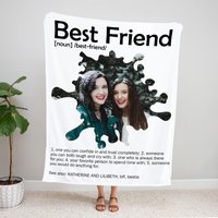 Personalisierte Foto & Zitat Für Beste Freundin Liebe Decke, Personalisierte Geschenk Bestie, Immer, Mama von SunshineGarments