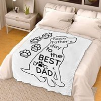 Personalisierte Hunde Dad Name Decke | Alles Gute Zum Vatertag Dem Besten Papa Benutzerdefinierte Namen Haustier-Hundeliebhaber-Namensdecke von SunshineGarments