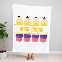 Personalisierte Lehrer Wertschätzung Decke Benutzerdefinierte Name Fleece Geschenk Personalisierte Lehrer Wertschätzung Decke Benutzerdefinierte Name Fleece Geschenk von SunshineGarments