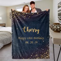 Personalisierte Namensdecke | Fleece-Decke Benutzerdefinierte Name Decke Personalisiertes Geschenk Alles Gute Zum Geburtstag Für Sie von SunshineGarments