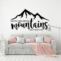 Glaube Kann Berge Versetzen Religiöse Wand Aufkleber Christlich Inspirierende Vinyl-Aufkleber Kunst in 12 Verschiedenen Größen Und 30 Farben Glaube Kann Berge Versetzen Religiöse Wand Aufkleber Christlich Inspirierende Vinyl-Aufkleber Kunst in 12 Verschiedenen Größen Und 30 Farben von SunshineStickers4you