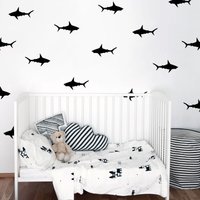 Haifisch-Wandabziehbild-Set Aufkleber Wandmuster-Abziehbilder Konfetti-Abziehbilder - Mehrere Farben, Größen Und Mengen Erhältlich von SunshineStickers4you