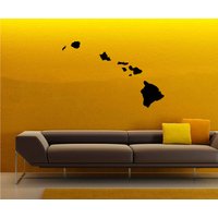Hawaiian Island Wandaufkleber Vinyl-Aufkleber Hawaii-Wandkunst-Wandbild in 9 Verschiedenen Größen Und 30 Farben Erhältlich von SunshineStickers4you