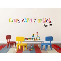 Jeder Kind Ist Ein Künstler Kinderzimmer Baby Zimmer Wand Aufkleber Picasso Zitat Wandbild Verfügbar in 11 Verschiedenen Größen Und 30 Farben Jeder Kind Ist Ein Künstler Kinderzimmer Baby Zimmer Wand Aufkleber Picasso Zitat Wandbild Verfügbar in 11 Verschiedenen Größen Und 30 Farben von SunshineStickers4you