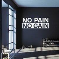 No Schmerz Kein Gain Wand Aufkleber Gym Inspirierende Kunst Vinyl-Aufkleber Verfügbar in 13 Verschiedenen Größen Und 30 Farben von SunshineStickers4you