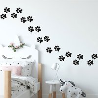 Set Von Pfoten-Wandaufklebern Hundekatzen-Aufklebern Konfetti - Mehrere Farben, Größen Und Mengen Erhältlich von SunshineStickers4you