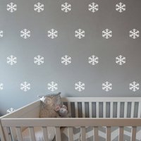Set Von Schneeflocken-Wandaufklebern Für Konfetti - Mehrere Farben, Größen Und Mengen Erhältlich von SunshineStickers4you
