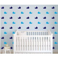 Set Von Whale Wandtattoos Aufkleber Wandmuster Abziehbilder Konfetti - Mehrere Farben, Größen Und Quantites Verfügbar von SunshineStickers4you