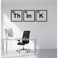 Think Wand Aufkleber Büro Inspirierende Kunst Vinyl-Aufkleber Verfügbar in 13 Verschiedenen Größen Und 30 Farben von SunshineStickers4you