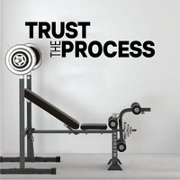 Trust The Prozesses Wandtattoo Gym Inspirierende Kunst Vinyl-Aufkleber in 13 Verschiedenen Größen Und 30 Farben Erhältlich von SunshineStickers4you