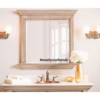 Wash Your Hands Hashtag Sticker, Badezimmer Aufkleber Spiegel Wandaufkleber Spruch - Erhältlich in 30 Verschiedenen Farben von SunshineStickers4you