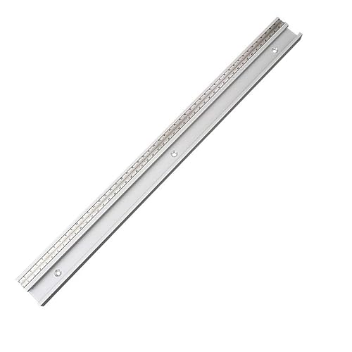 T-Schiene, 45 Typ T-Nut T-Schienen Aluminiumlegierung Gehrungsschienenlehre T-Nut-Gehrungsschiene für Holzbearbeitung Modifizierte Schlitten Zurücksäge für Router Tischsäge (800MM) von Sunswendi