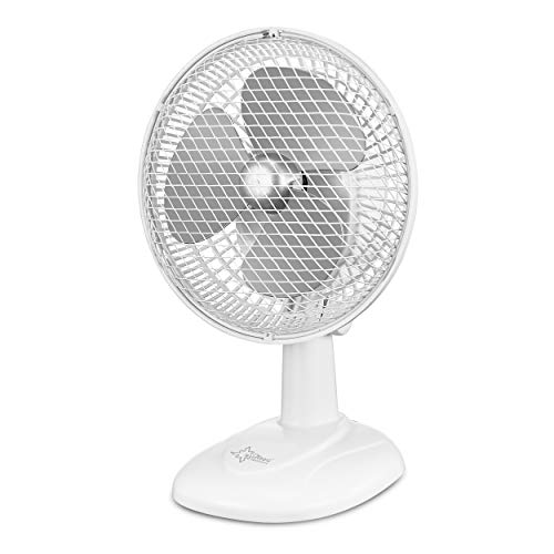 SUNTEC 13249 Tischventilator CoolBreeze 1500 TV [15 cm Flügel-Ø, 2 Stufen, Kopf beweglich, 15 Watt] W, 240 V, Weiß, 19, 5 x 28 x 16 cm von Suntec Wellness