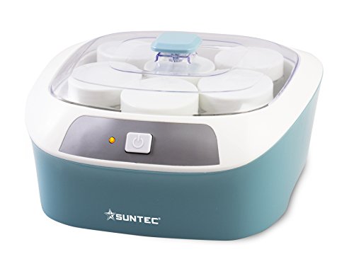 SUNTEC Joghurtmaker YOG-8571 easy [Für selbstgemachten Joghurt ohne Zusätze, 6x 170 ml Behälter, schonende Fermentation bei 35-45°C, max. 20 W] von Suntec Wellness