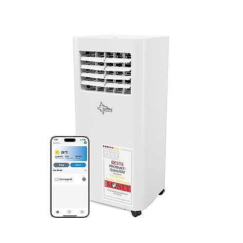 SUNTEC Mobiles Klimagerät Comfort 7.0 Eco R290 APP – Klimaanlage mobil und leise mit Smart App Steuerung – Entfeuchter für Räume bis 25 qm – Mobile Kühlung in Wohnung & Büro – 7.000 BTU – 2.050 Watt SUNTEC Mobiles Klimagerät Comfort 7.0 Eco R290 APP – Klimaanlage mobil und leise mit Smart App Steuerung – Entfeuchter für Räume bis 25 qm – Mobile Kühlung in Wohnung & Büro – 7.000 BTU – 2.050 Watt von Suntec Wellness
