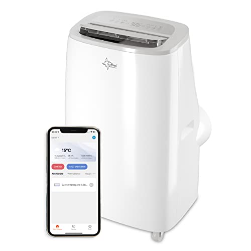 SUNTEC Mobiles Klimagerät CoolFixx 14.000 Eco R290 APP – Klimaanlage mobil und leise mit Smart App Steuerung – Entfeuchter für Räume bis 70 qm – Mobile Kühlung & Heizung für zuhause – 14.000 BTU von Suntec Wellness