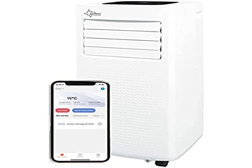 SUNTEC Mobiles Klimagerät CoolFixx 2.0 Eco R290 APP – Klimaanlage mobil und leise mit Smart App Steuerung – Entfeuchter für Räume bis 25 qm – Mobile Kühlung in Wohnung & Büro – 7.000 BTU – 2.050 Watt von Suntec Wellness