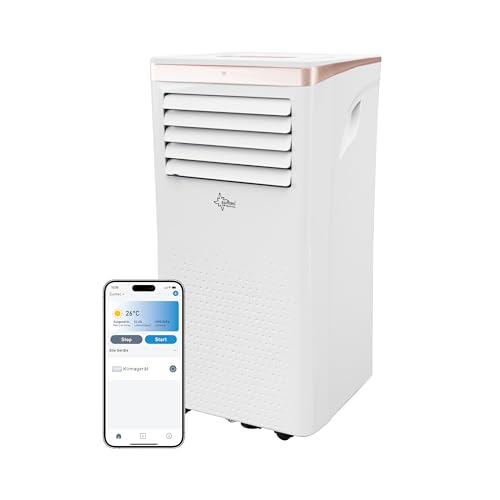 SUNTEC Mobiles Klimagerät Coolfixx 9000 BTU Design rosé App – Klimaanlage mobil und leise mit Smart App Steuerung – Entfeuchter für Räume bis 34 qm – Mobile Kühlung für zuhause – 9.000 BTU SUNTEC Mobiles Klimagerät Coolfixx 9000 BTU Design rosé App – Klimaanlage mobil und leise mit Smart App Steuerung – Entfeuchter für Räume bis 34 qm – Mobile Kühlung für zuhause – 9.000 BTU von Suntec Wellness