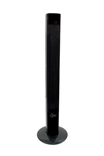 SUNTEC Turmventilator mit Fernbedienung, Timer | Standventilator Schwarz | CoolBreeze 12000 - Leise 45 Watt | Fan Stand Ventilator 3 Stufen | Lüfter Windmaschine | für Schlafzimmer, Büro von Suntec Wellness